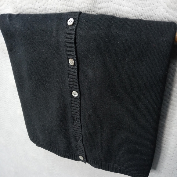 Banana Republic women's black long sleeve button f - Picture 3 of 10